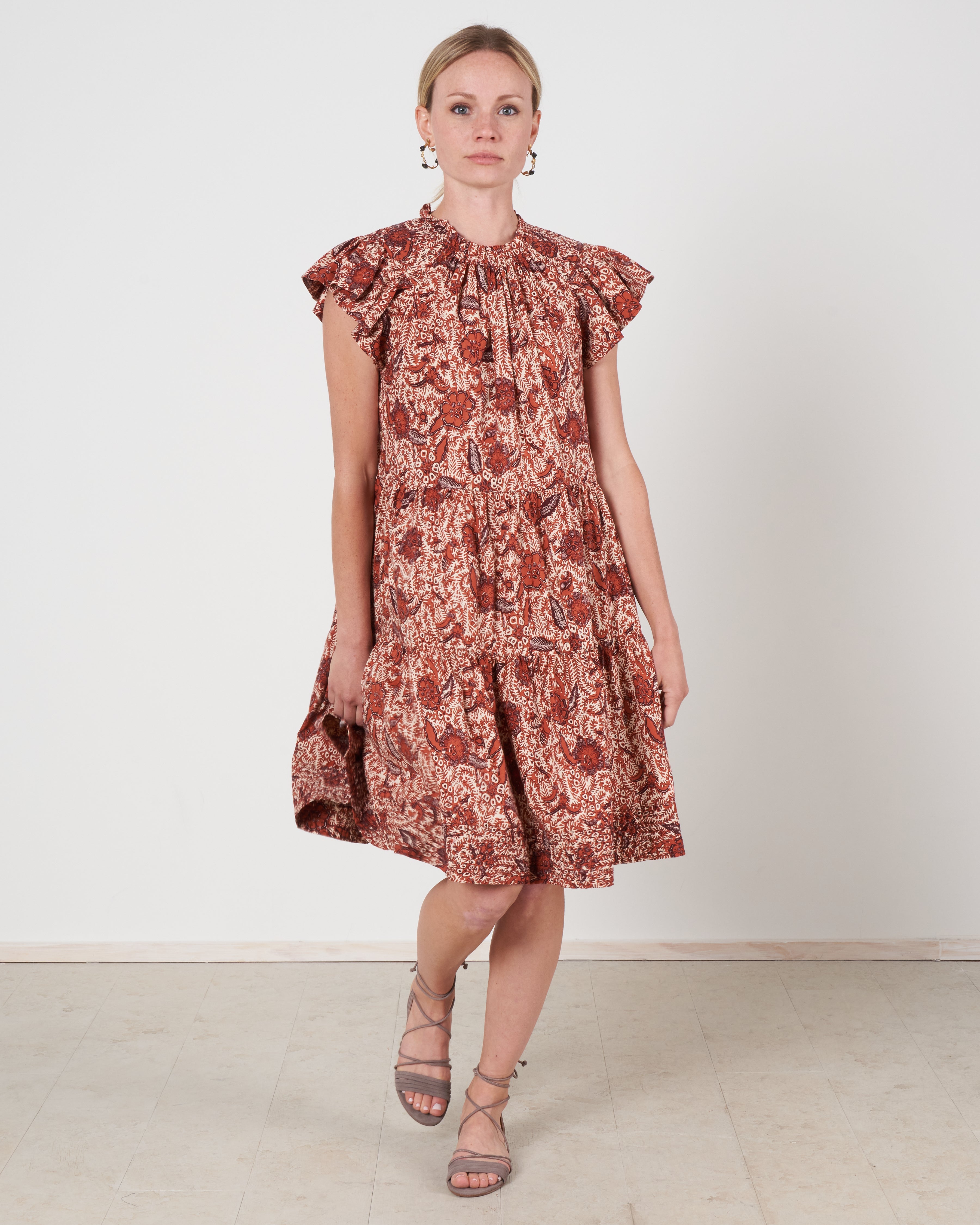 Ulla Johnson Kasim Dress Brick Bri